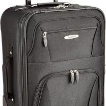Expandable Spinner Carry On, Black, 19-Inch